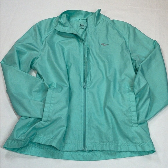 Everlast Zip up light weight Windbreaker Jacket Mint blue green Teal SzL - Picture 5 of 11